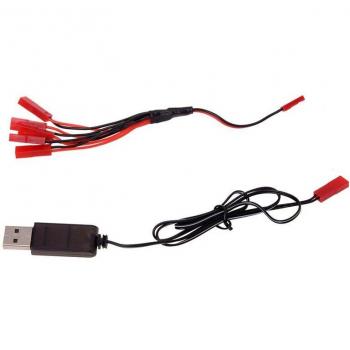 Cargador de batería Lipo 3.7V con cable USB y conector JST1 ~ 5