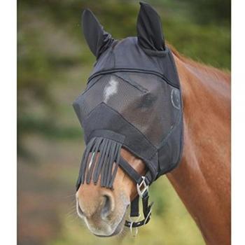Waldhausen AeroGuard Black – Fly Mask with Ear Protection