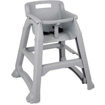 Silla infantil Bolero gris de plástico polipropileno apilable