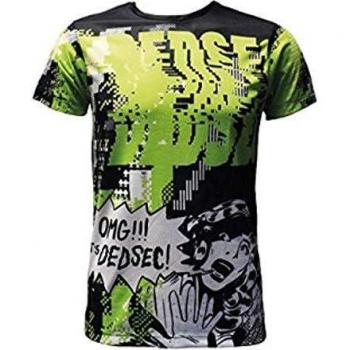 Camiseta Dedsec Watch Dogs 2 Talla M Verde Ácido