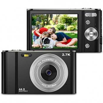 ZORNIK Fotocamera Digitale Compatta 2,88 Pollici LCD Ricaricabile HD 44 Mega Pixel