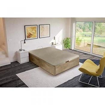 BEDBOX Sommier coffre 140×190 – bois chêne clair