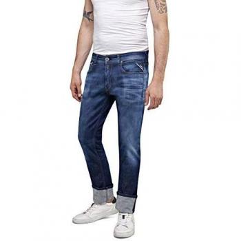 Replay Grover Jean Droit, Bleu (W28/L32)