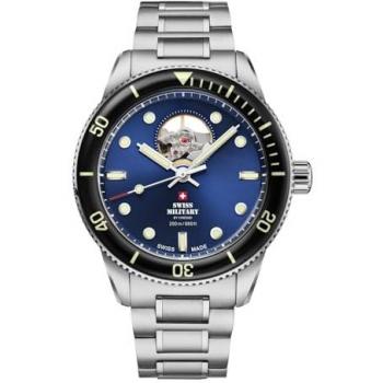 Swiss Military Homme 42 mm Automatique SMA34106.12, 20 atmosphères – Couleur Argent