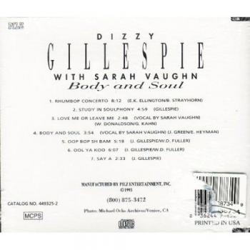 Corps et Âme – Sarah Vaughan, Dizzy Gillespie (édition spéciale)