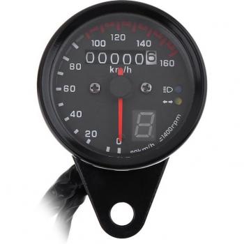Compteur LED 0-160 Km/H pour Café Racer