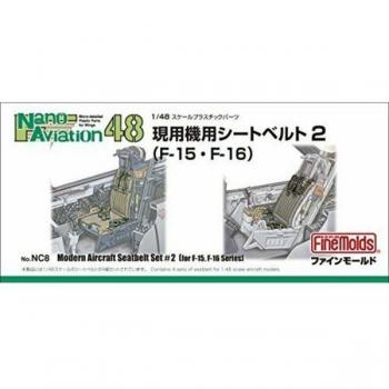Ensemble de Ceintures d'Aviation Fine Molds NC8 2 Composants (F‑15/F‑16) Kit Plâtrier Neuf