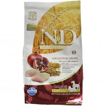 Farmina N&D Ancestral Grain Light Chicken Feed (Mini/Medium)