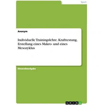 Individuelle Trainingslehre. Krafttestung, Erstellung eines Makro