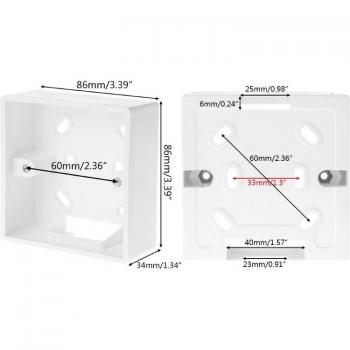 Bandeja de Terminales para Termostato 86x86 mm