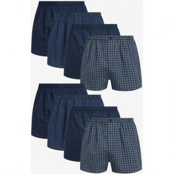 Midnight Blue Premium Cotton Boxer Bundle (8)