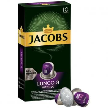 Aluminiumkaffeekapseln von Jacobs Lungo 8 Intenso (5 x 10 Kapseln)