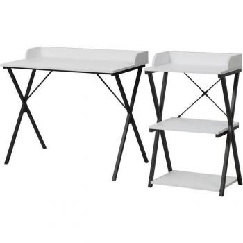 Forres Office Collection – Schreibtisch + Regal, 2 Teile, FSC‑zertifiziert