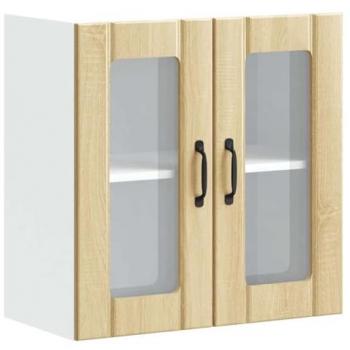 Sonoma Oak Kitchen Wall Cabinet with Glass Door