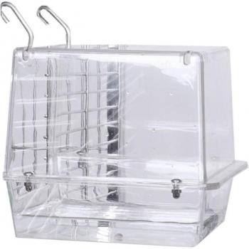 Adjustable Large Bird Bath Cage with Clear View