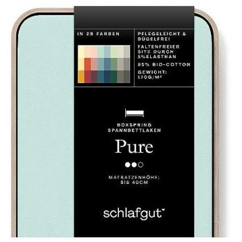 Schlafgut Spannbettlaken »PURE BOXSPRING in Gr. 90x200, 140x200 oder 180x200, für Boxspringbett«, aus Bio-Baumwolle