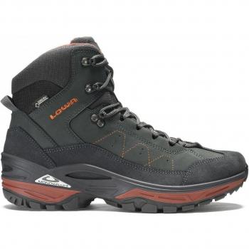 Lowa Herren Wasserdichter Trekkingstiefel Toro II GTX Mid, Grün/Rost, EU 42