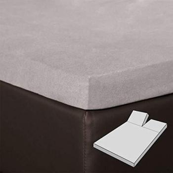 BettwarenShop Jersey Spannbettlaken für Topper (180-200 x 200-220 cm)