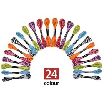 Fils à broder colorés