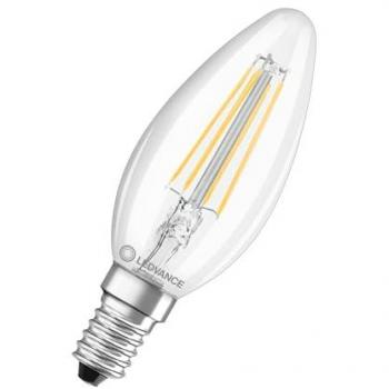 Ledvance E14 Vela Filamento 4W 470lm Luz Cálida