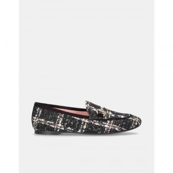 Mocasines de tweed con hebilla dorada de Pretty Ballerinas