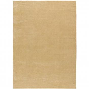 Tapis uni moutarde lavable 140x200 cm