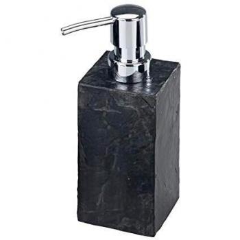 Dispenser Sapone Slate Rock (8,2 × 17 × 5,9 cm) – Grigio Antracite