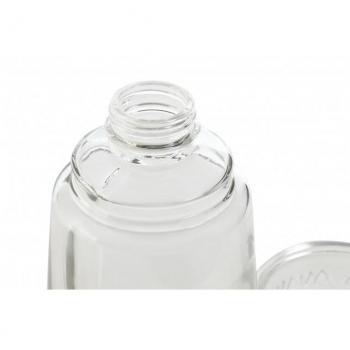 Flacon d'Eau Design – 240 ml – Verre Transparent – Couleurs Mélangées – Utilisable en Lave-Vaisselle