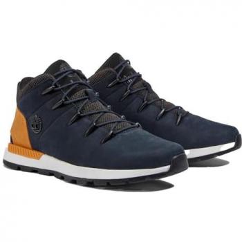 Timberland Sprint Trekker bottines cuir bleu, semelle plate, lacets ronds, 41,5