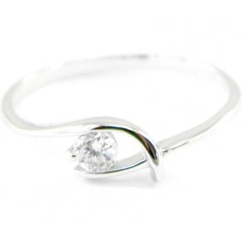 Silver Embrace Ring (White, Size 50)