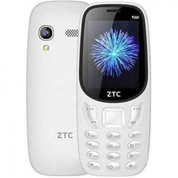 ZTC B260 Bluetooth Twin SIM Mobiltelefono Bianco