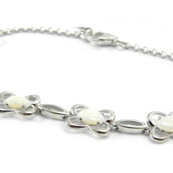 Opale Divine – Bracelet Argent 10 mm