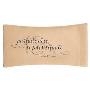 Housse personnalisée pour lunettes crème avec motifs irréguliers
