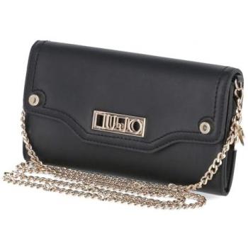 Portafoglio Liu Jo Bifold Nero con Catena per Donna