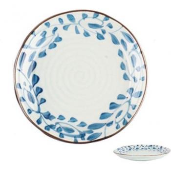 FANCITY Japanese Underglaze Color Rattan Plate