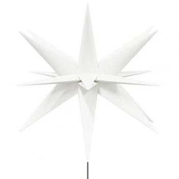 Luci di Natale LED 3 pz Pieghevoli Bianche con Picchi 57 cm