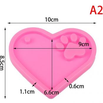 Shiny Heart Silicone Crafting Mold