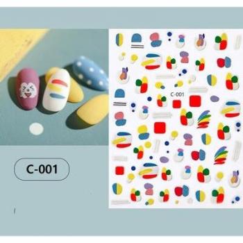 Rainbow Shape Nail Art Stickers