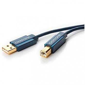 ClickTronic USB-Kabel Typ B (M) zu USB (M)