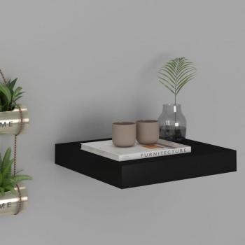 VidaXL Schwarze Floating Shelf 23 x 23.5 x 3.8 cm MDF