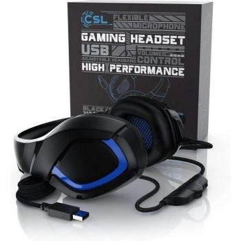CSL Kabelgebundenes Gaming Headset für PC und PS4