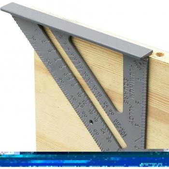 12-Inch Woodworking Right Angle Ruler with Bubble Level