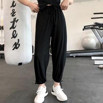 F.DYRAA Women's Elastic Waist Sports Pants