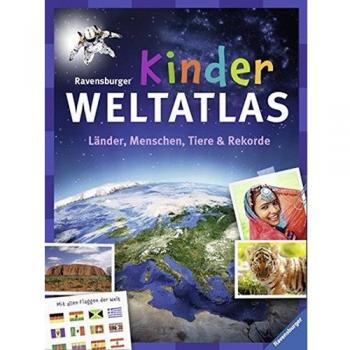 Andrea Schwendemann Ravensburger Kinder-Weltatlas: Länder, Menschen, Tiere Und Rekorde. Mit Allen Flaggen Der Welt