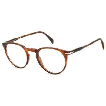 David Beckham DB 1139 EX4 – Montatura Rotonda Acetato Corno Marrone