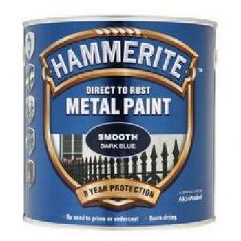Hammerite Direct to Rust Smooth Dark Blue Metal Paint