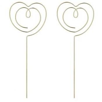 Cuori Dorati Topper per Feste 12x4,5 cm – 2 unità