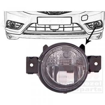 VAN WEZEL Phares Antibrouillard Gauche Pulsar E12
