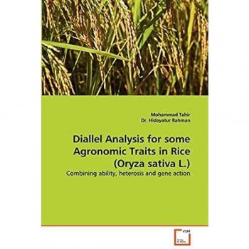 Diallel Analysis for some Agronomic Traits in Rice