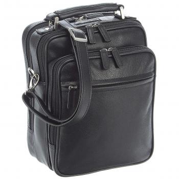 Leonhard Heyden 28 cm Black Leather Shoulder Bag